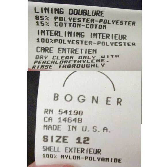 VTG Bogner EMBROIDERED Ski Size 12 JACKET Puffer FULL ZIP Coat POCKET Lined HOOD - Picture 12 of 12